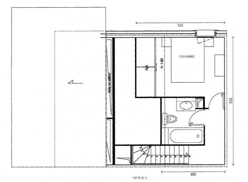 Каникулы в горах Апартаменты дуплекс 3 комнат 7 чел. (GL263) - Résidence Athamante - Valmorel - план