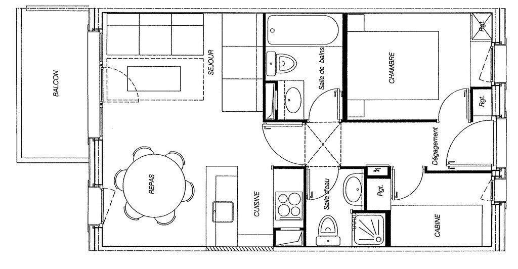 Vacanze in montagna Appartamento 3 stanze per 6 persone (GLK350) - Résidence Athamante - Valmorel - Mappa