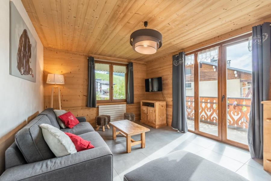 Vacances en montagne Appartement 3 pièces 6 personnes - Résidence Aulnaie - Les Gets - Séjour