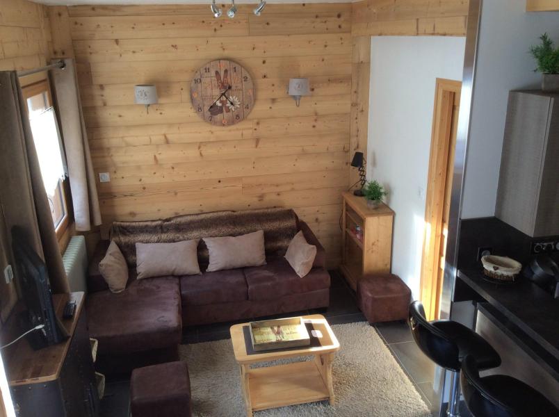 Urlaub in den Bergen 4 Zimmer Maisonettewohnung für 6 Personen (B) - Résidence Aux Sports - Valloire - Wohnzimmer