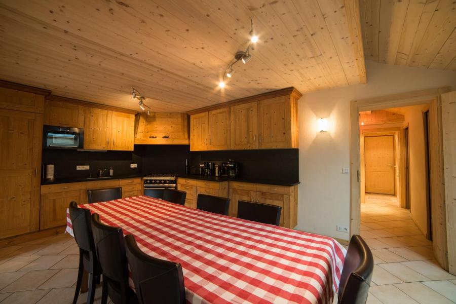 Vakantie in de bergen Appartement duplex 5 kamers 10 personen - Résidence Azalées - Les Gets - Woonkamer