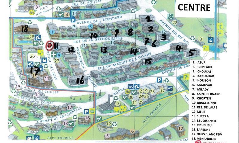 Wynajem na narty Résidence Azur - Alpe d'Huez - Na zewnątrz latem