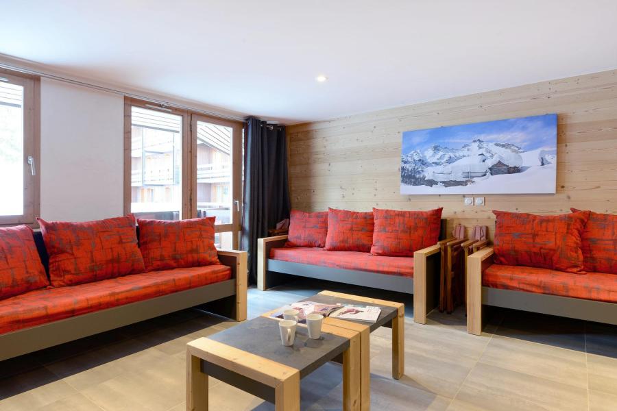 Urlaub in den Bergen 7-Zimmer-Appartment für 16 Personen (408) - Résidence Backgammon - Montchavin La Plagne - Wohnzimmer