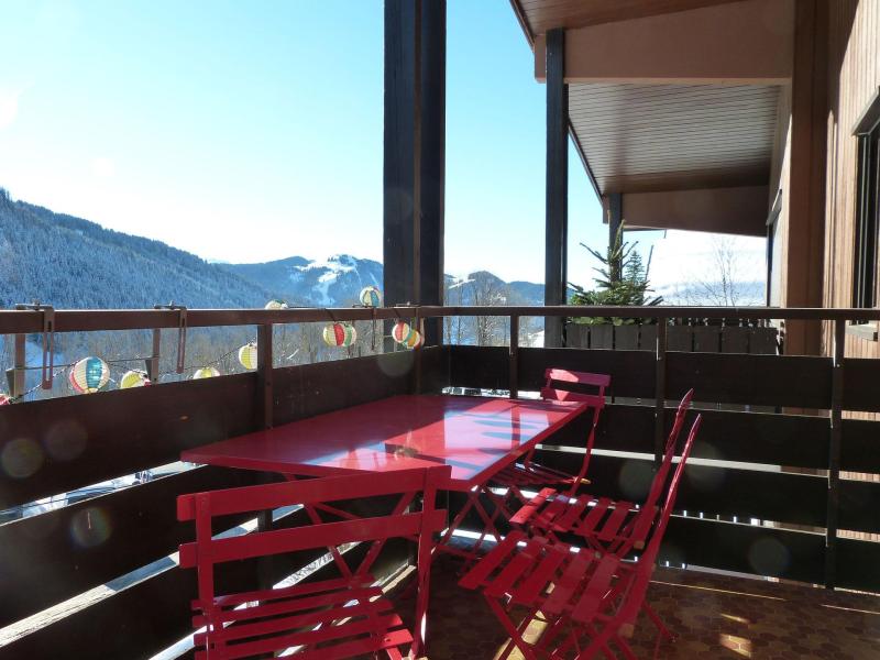 Holiday in mountain resort 3 room mezzanine apartment cabin 6 people (BALM08) - Résidence Balme I - La Clusaz - Balcony