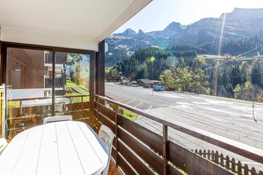 Vakantie in de bergen Studio bergnis 6 personen (BALM06) - Résidence Balme I - La Clusaz - Balkon