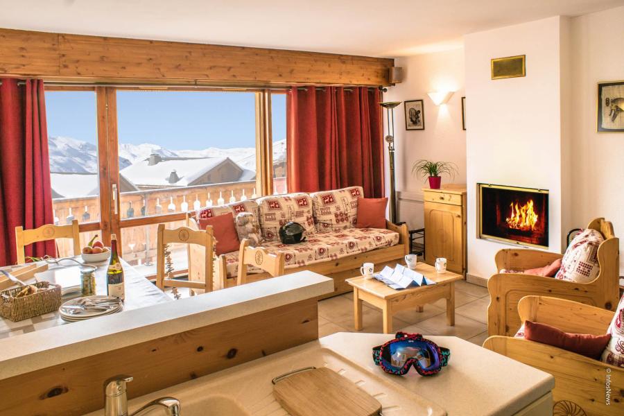 Vakantie in de bergen Appartement 3 kamers 6 personen (8) - Résidence Beau Soleil - Val Thorens - Woonkamer