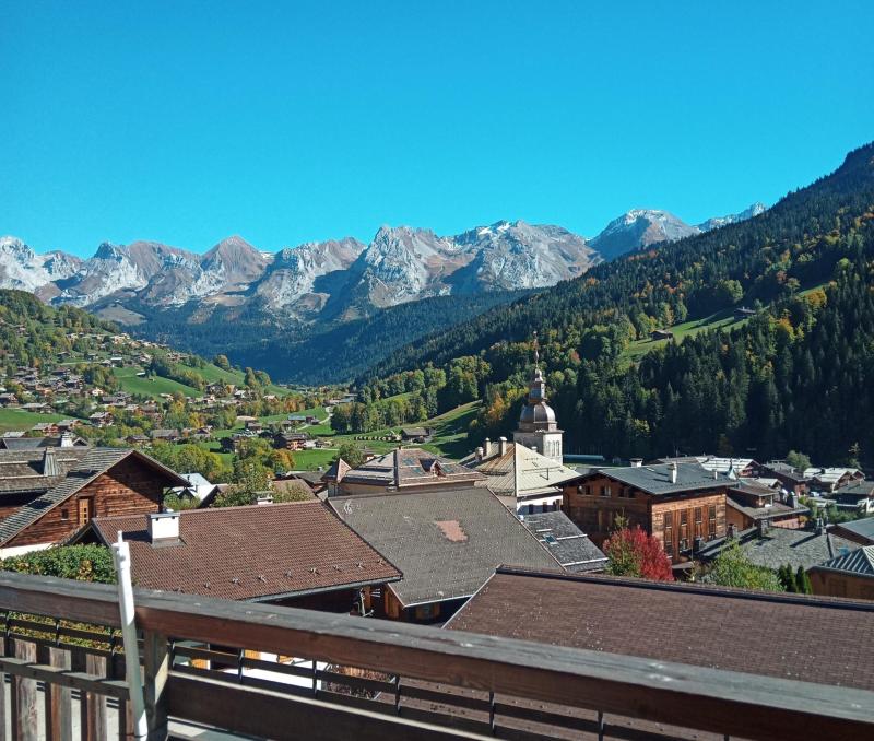 Vacanze in montagna Studio con alcova per 4 persone (001) - Résidence Beauregard - Le Grand Bornand - Balcone