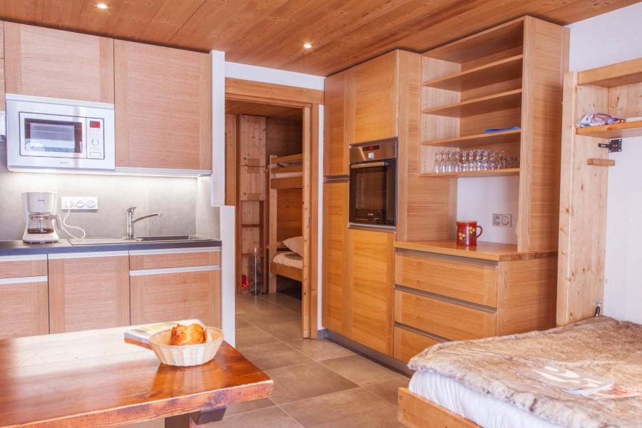 Urlaub in den Bergen Studio Schlafnische 4 Personen (001) - Résidence Beauregard - Le Grand Bornand - Wohnzimmer