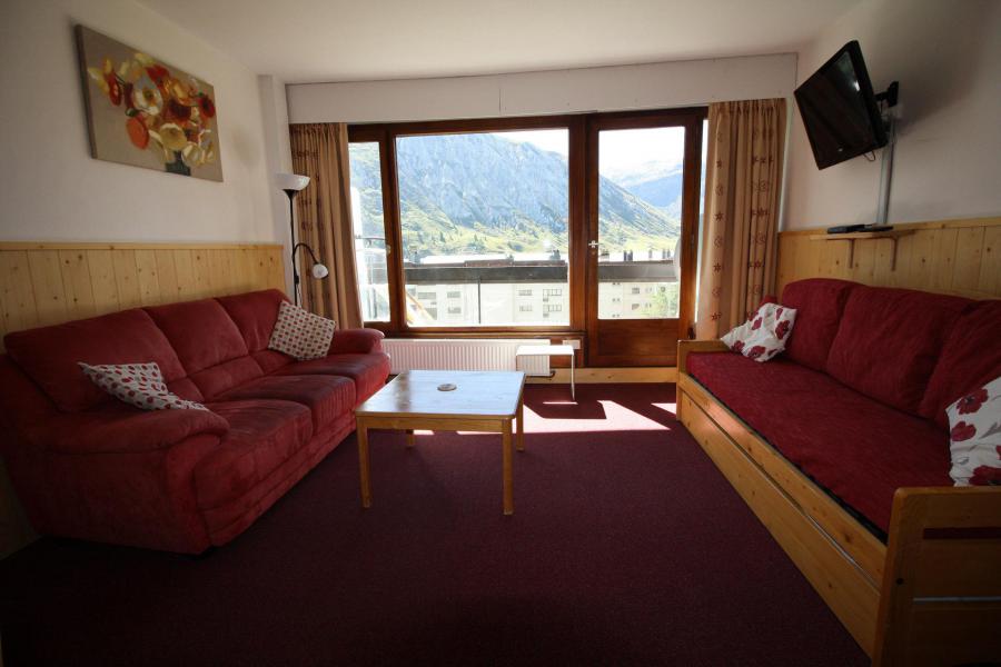 Holiday in mountain resort 2 room apartment sleeping corner 6 people (521CL) - Résidence Bec Rouge - Tignes - Living room