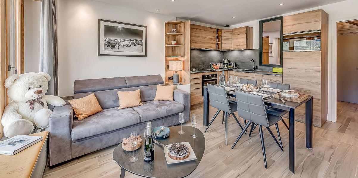 Vakantie in de bergen Appartement 2 kabine kamers 6 personen (652P) - Résidence Bec Rouge - Tignes - Woonkamer