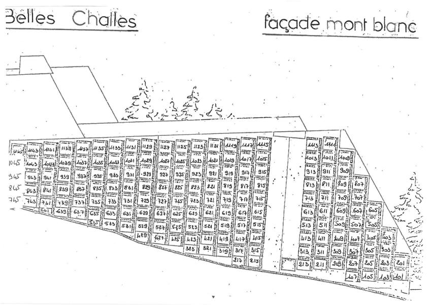 Каникулы в горах Résidence Belles Challes - Les Arcs - план