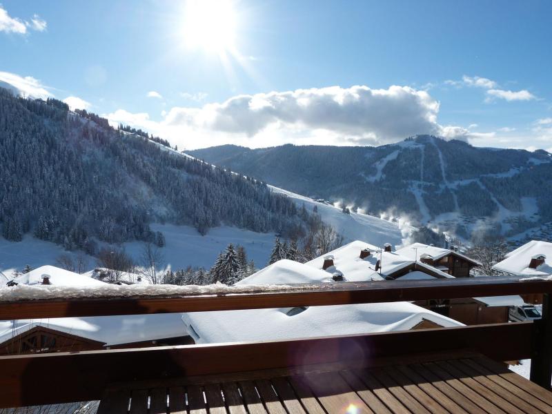 Urlaub in den Bergen 2-Zimmer-Berghütte für 6 Personen (BEL631) - Résidence Belvedere 2 - La Clusaz - Balkon