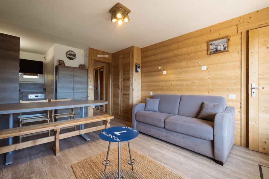 Vakantie in de bergen Appartement 2 kamers bergnis 6 personen (BEL631) - Résidence Belvedere 2 - La Clusaz - Woonkamer