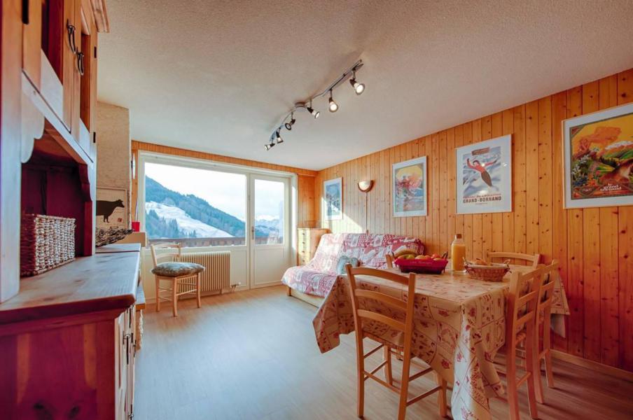 Urlaub in den Bergen 3-Zimmer-Appartment für 6 Personen (2-3U) - Résidence Belvédère - Le Grand Bornand - Wohnzimmer