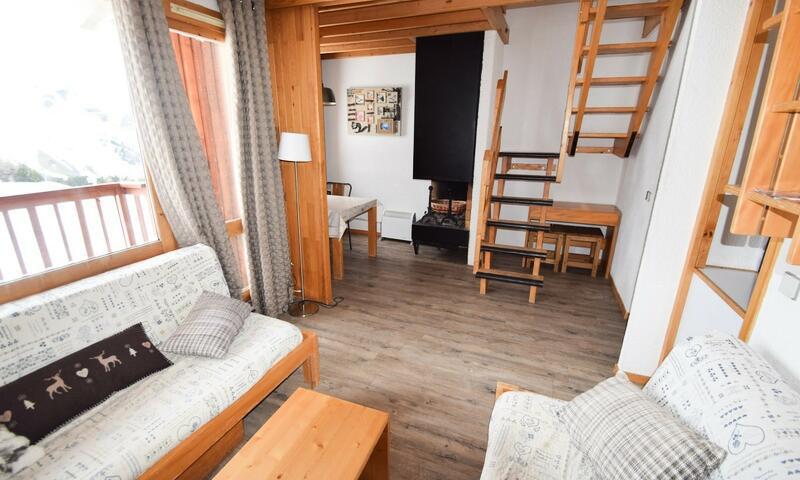 Rent in ski resort 3 room apartment 7 people (50m²-3) - Résidence Belvédère - MH - La Plagne - Living room