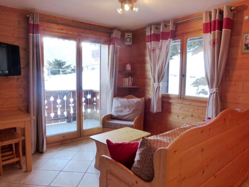 Urlaub in den Bergen 3-Zimmer-Appartment für 4 Personen (1D R) - Résidence Bergerie des 3 Vallées D - Méribel - Wohnzimmer