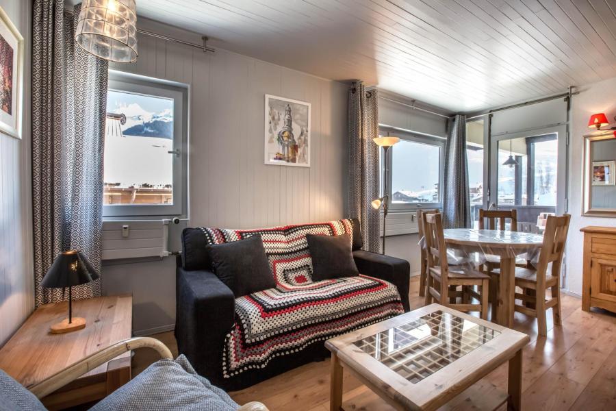 Vakantie in de bergen Appartement 3 kamers 4 personen (BISO23) - Résidence Bison - La Clusaz - Woonkamer