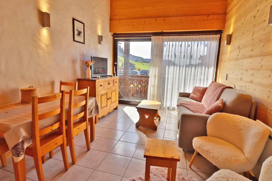 Holiday in mountain resort Studio mezzanine 5 people - Résidence Bivouac - Les Gets - Living room