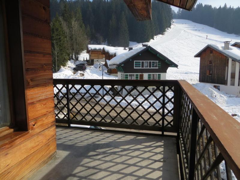 Holiday in mountain resort 2 room mezzanine apartment 4 people - Résidence Bois de Lune  - Les Gets - Balcony