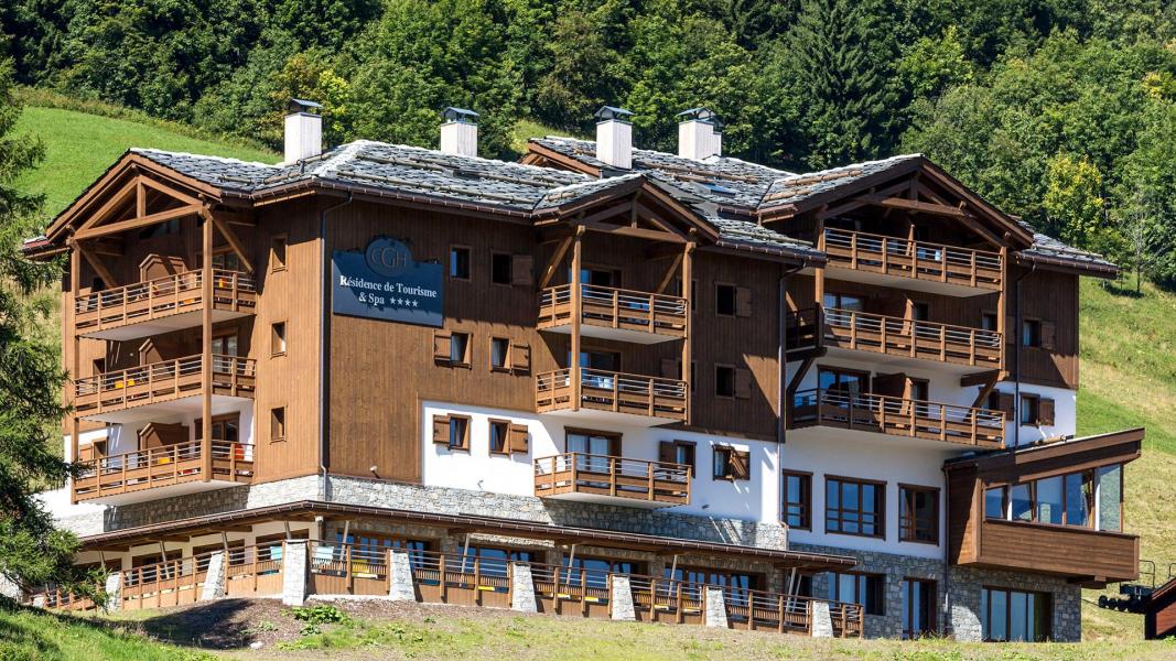 Urlaub in den Bergen Résidence Boutique La Grange Aux Fées - Valmorel - Draußen im Sommer