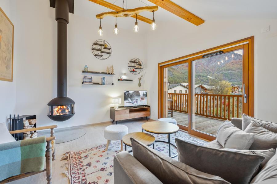 Urlaub in den Bergen 4-Zimmer-Appartment für 6 Personen (Le Malt C22) - Résidence Caeli - Serre Chevalier - Wohnzimmer