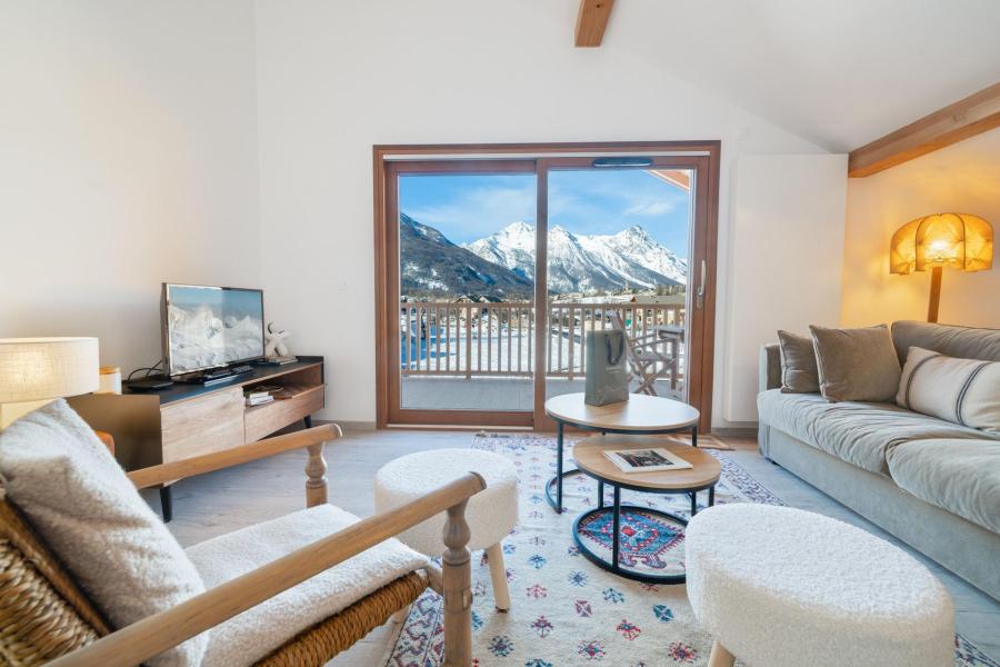 Urlaub in den Bergen 4-Zimmer-Appartment für 7 Personen (Le Malt C22) - Résidence Caeli - Serre Chevalier - Wohnzimmer