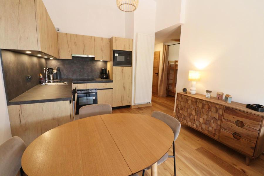 Vakantie in de bergen Appartement 2 kamers bergnis 4 personen - Résidence Cairn Harmony  - Les Gets - Woonkamer