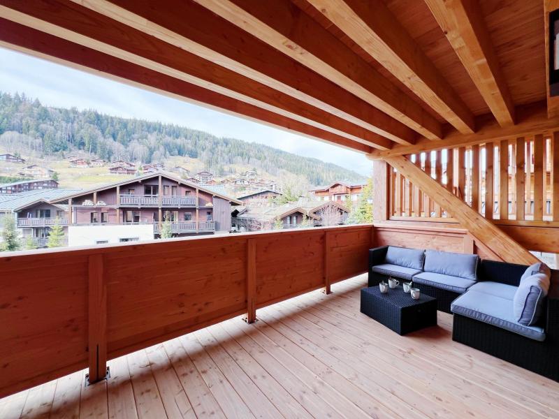 Holiday in mountain resort 2 room apartment cabin 4 people - Résidence Carmine Lodge - Les Gets - Terrace