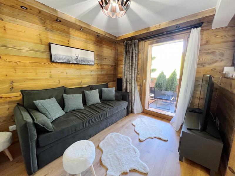 Holiday in mountain resort 3 room duplex apartment 6 people - Résidence Carmine Lodge - Les Gets - Living room