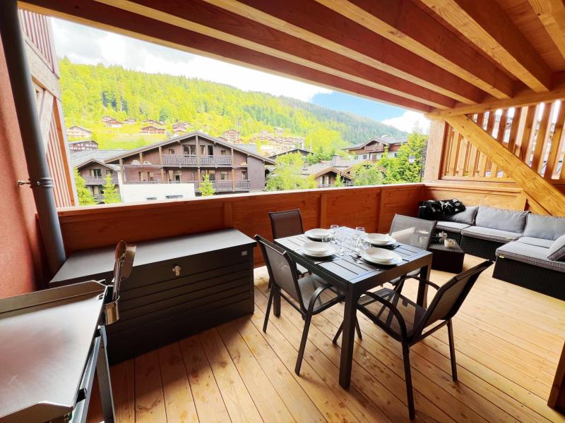 Wakacje w górach Apartament 2 pokojowy kabina 4 osób - Résidence Carmine Lodge - Les Gets - Balkon