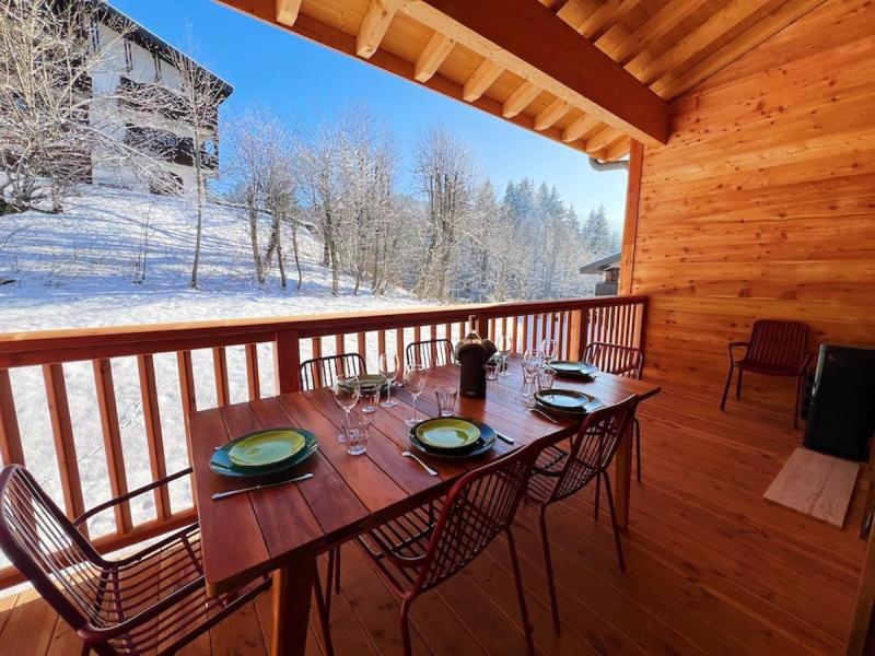 Vacanze in montagna Appartamento su due piani 5 stanze per 8 persone - Résidence Carmine Lodge - Les Gets - Terrazza