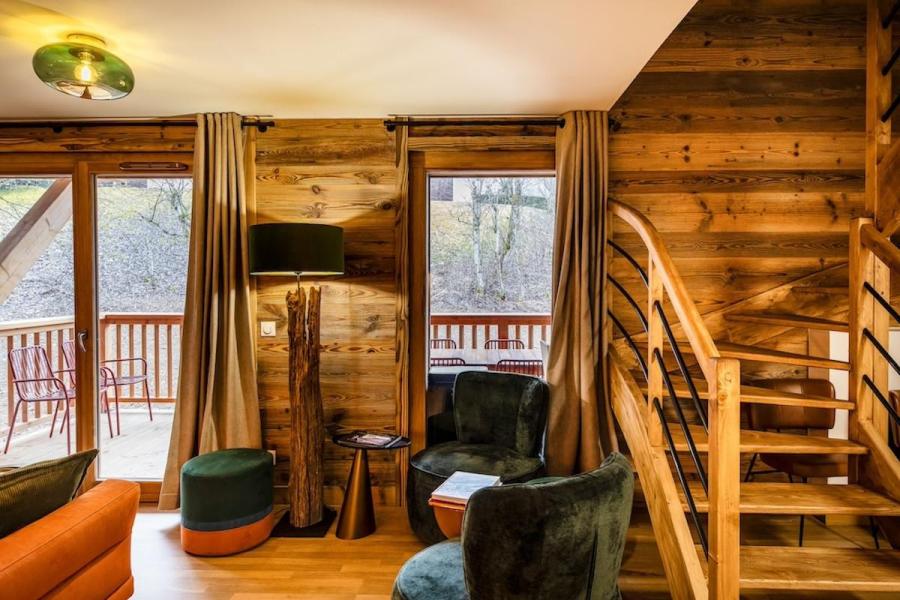 Vacances en montagne Appartement duplex 5 pièces 8 personnes - Résidence Carmine Lodge - Les Gets - Séjour