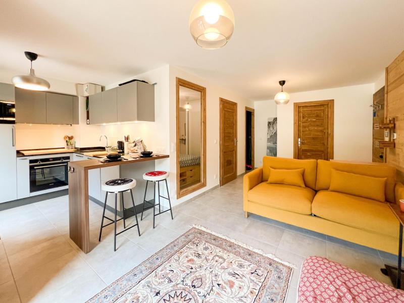 Vacances en montagne Studio cabines 4 personnes - Résidence Carmine Lodge - Les Gets - Séjour