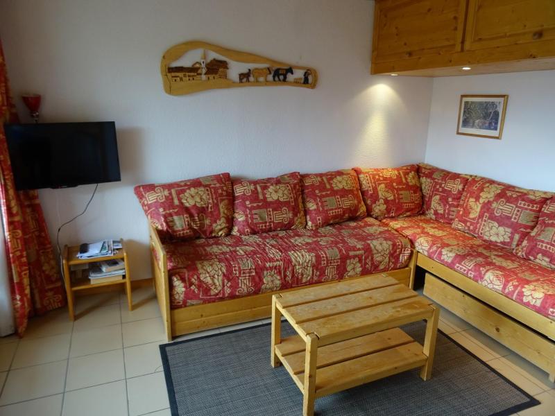 Vakantie in de bergen Appartement 3 kamers 6 personen (03) - Résidence Castors - Peisey-Vallandry - Woonkamer