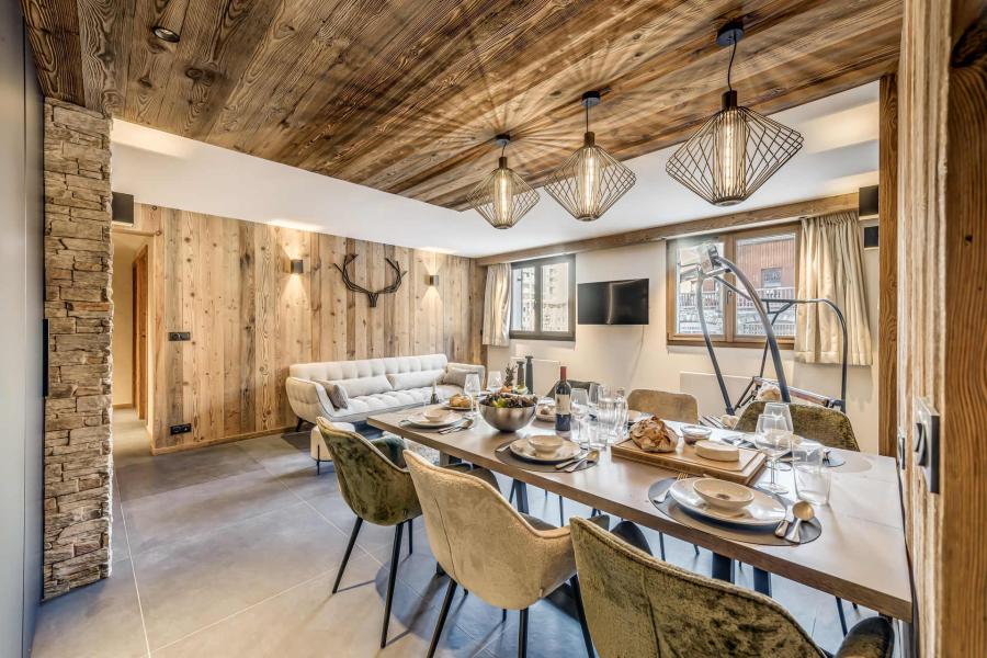 Vakantie in de bergen Appartement 4 kabine kamers 10 personen (101 Premium) - Résidence Chalet Club - Tignes - Woonkamer
