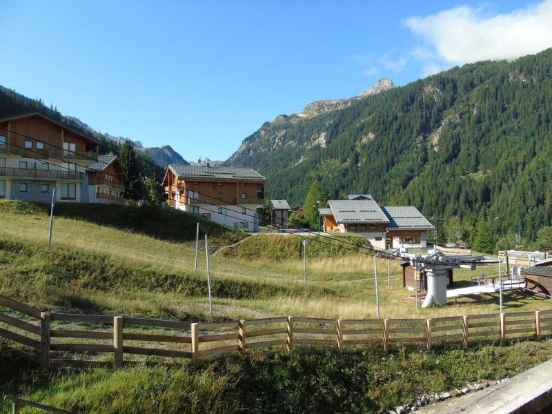 Urlaub in den Bergen Studio Schlafnische 2 Personen (112) - Résidence Chalet Club - Valfréjus - Balkon