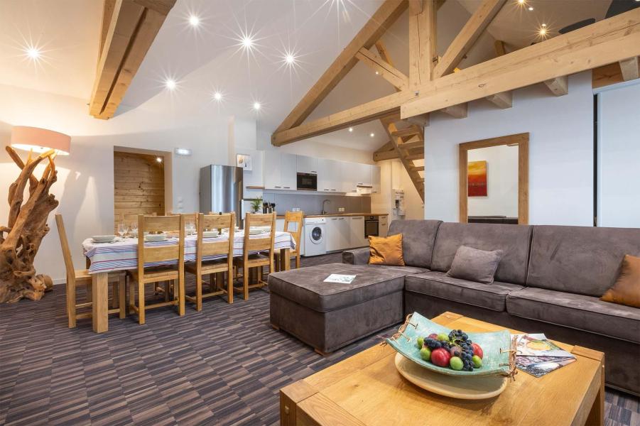 Holiday in mountain resort 5 room duplex apartment 14 people (Grand Renard) - Résidence Chalet Les Amis - Peisey-Vallandry - Living room