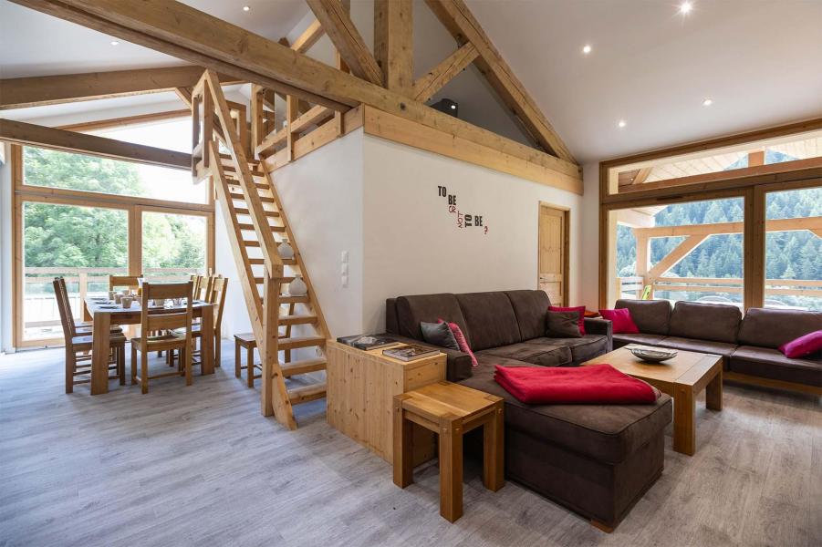 Urlaub in den Bergen 5 Zimmer Maisonettewohnung für 14 Personen (Nancroix) - Résidence Chalet Les Amis - Peisey-Vallandry - Wohnzimmer