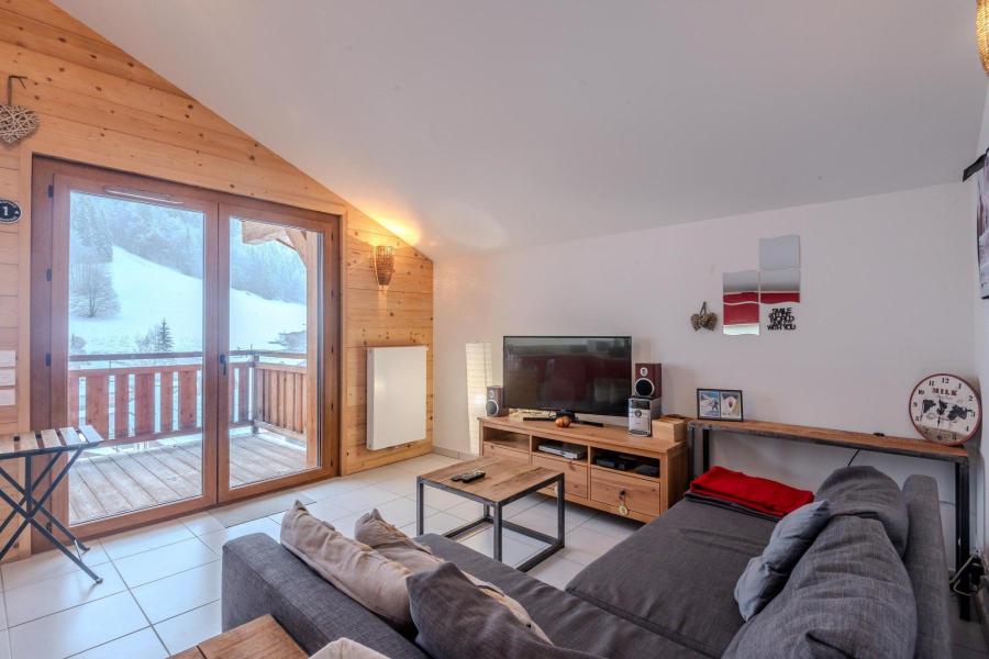 Urlaub in den Bergen 3-Zimmer-Appartment für 6 Personen (A05) - Résidence Chalets Brunes - Morzine - Wohnzimmer