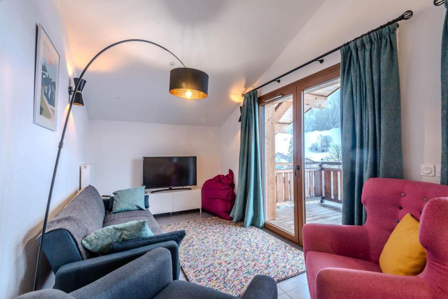 Vakantie in de bergen Appartement 3 kamers 6 personen (A04) - Résidence Chalets Brunes - Morzine - Woonkamer