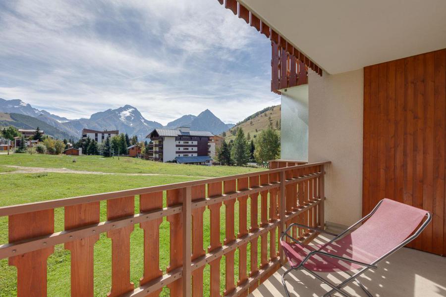 Vakantie in de bergen Studio bergnis 4 personen - Résidence Champamé - Les 2 Alpes - Balkon