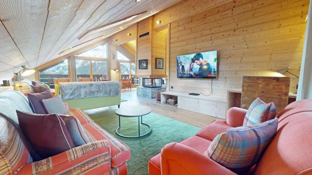 Vacances en montagne Appartement duplex 5 pièces 8 personnes (A) - Résidence Chanteclair - Méribel - Séjour