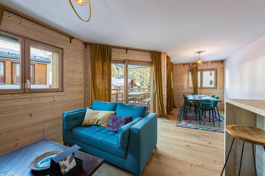 Holiday in mountain resort 3 room apartment 6 people (RC01) - Résidence Chantemerle - Courchevel - Living room