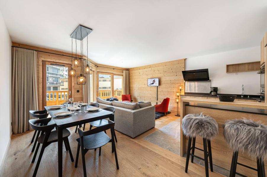 Urlaub in den Bergen 3-Zimmer-Appartment für 4 Personen (103) - Résidence Chantemerle - Courchevel - Wohnzimmer