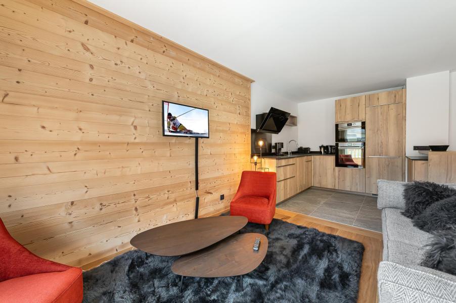 Urlaub in den Bergen 3-Zimmer-Appartment für 4 Personen (103) - Résidence Chantemerle - Courchevel - Wohnzimmer