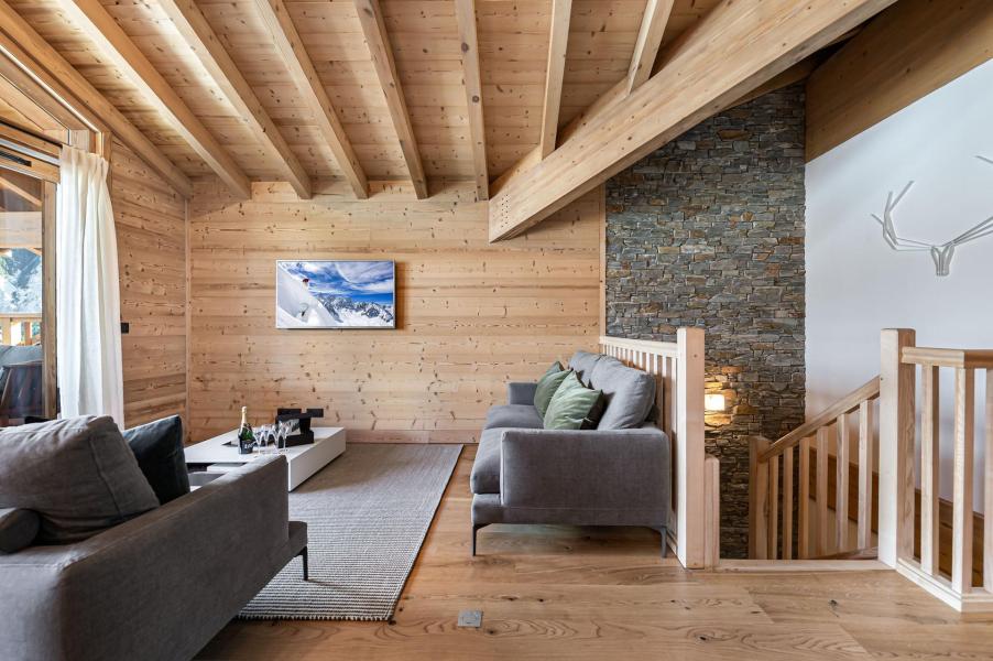 Holiday in mountain resort 4 room duplex apartment 9 people (206) - Résidence Chantemerle - Courchevel - Living room