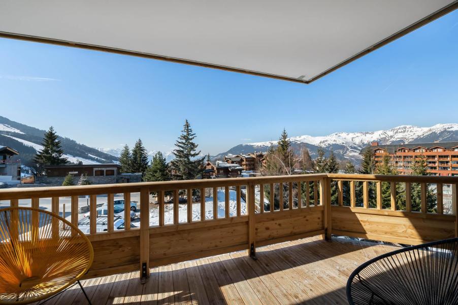 Urlaub in den Bergen 4-Zimmer-Appartment für 6 Personen (105) - Résidence Chantemerle - Courchevel - Terrasse