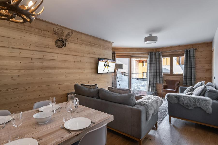 Urlaub in den Bergen 4-Zimmer-Appartment für 8 Personen (RJ04) - Résidence Chantemerle - Courchevel - Wohnzimmer