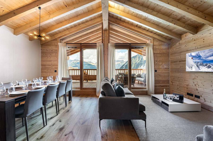 Vakantie in de bergen Appartement duplex 4 kamers 9 personen (206) - Résidence Chantemerle - Courchevel - Woonkamer