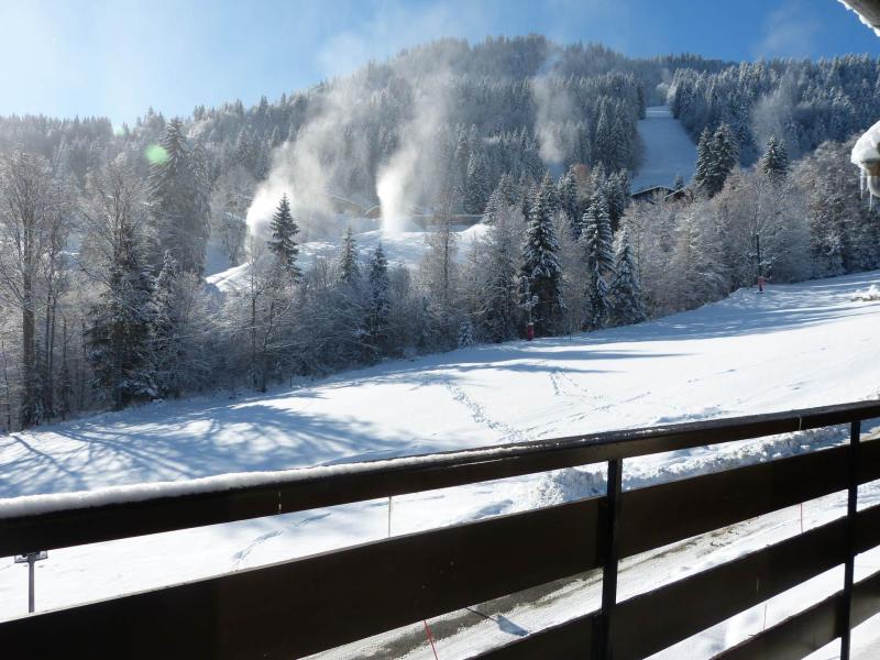 Vacanze in montagna Appartamento 3 stanze con alcova e mezzanino per 6 persone (610) - Résidence Chanteneige - La Clusaz - Balcone